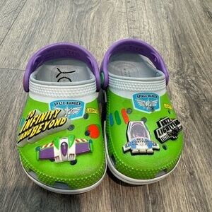 Buzz Lightyear Kids' Green Slip-On Clogs